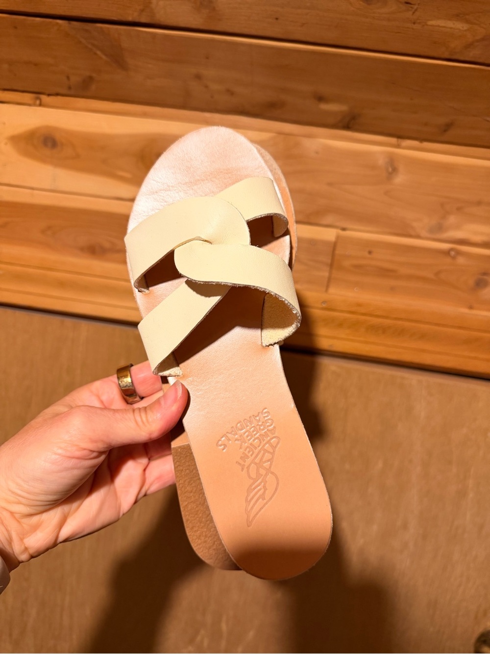 Ancient Greek Sandals - leather knot